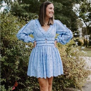 Allison Taylor Lace Mini Dress